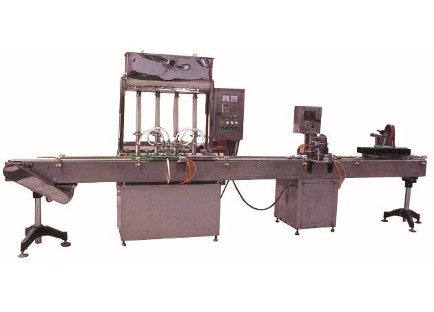 MBS-4型自动斉体灌装、封盖线